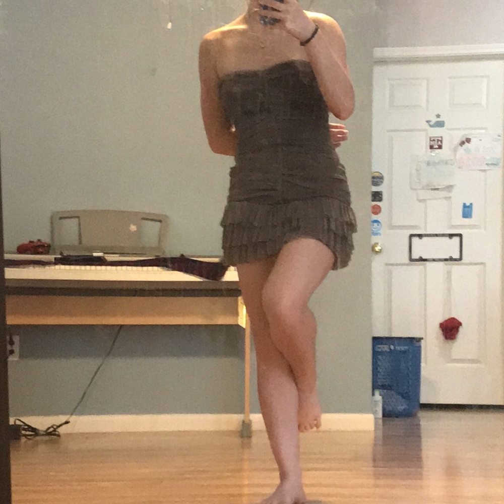 Sparkle Mini Ruched Dress | xs